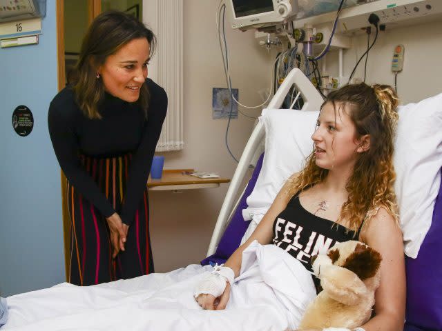 Pippa Middleton met 14-year-old Missy Cotteril from Cornwall