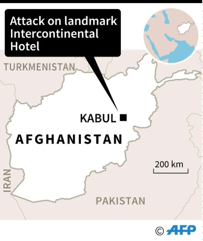 Map of Afghanistan locating Kabul