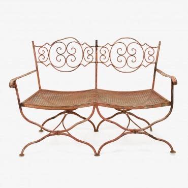 Vintage Pink Garden Loveseat