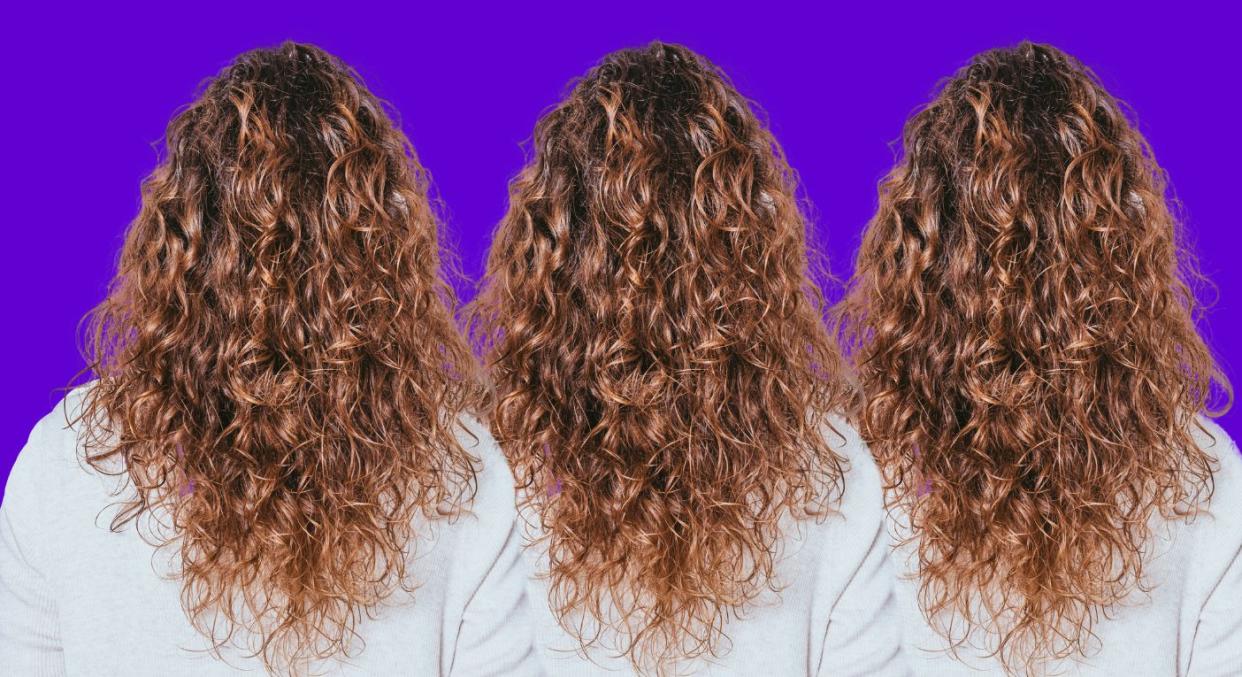 The viral TikTok hack promises to transform your curly hair. (Getty Images/Yahoo Life UK)