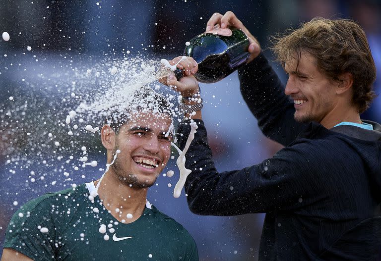 Carlos Alcaraz y Alexander Zverev protagonizaron grandes partidos, entre ellos la final de Madrid 2022