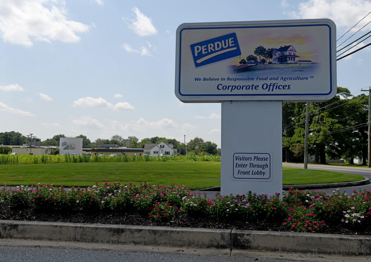 In this file photo, Perdue Corporate Headquarters is pictured on Wednesday, Aug. 9, 2023, in Salisbury, Maryland. A federal investigation into the use of child labor at a Perdue facility on the Eastern Shore of Virginia reached a resolution on May 6, 2024.