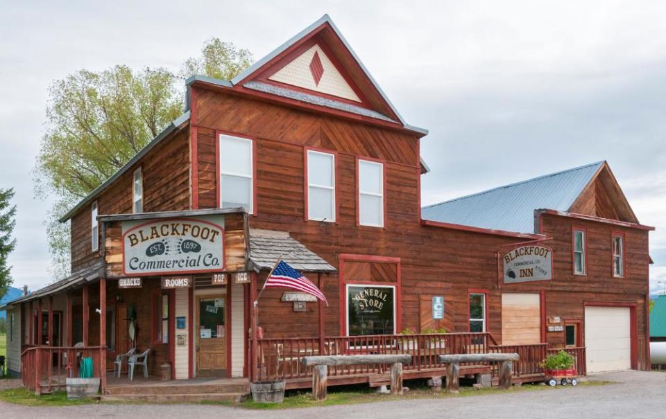 The general store and town center of Ovando.