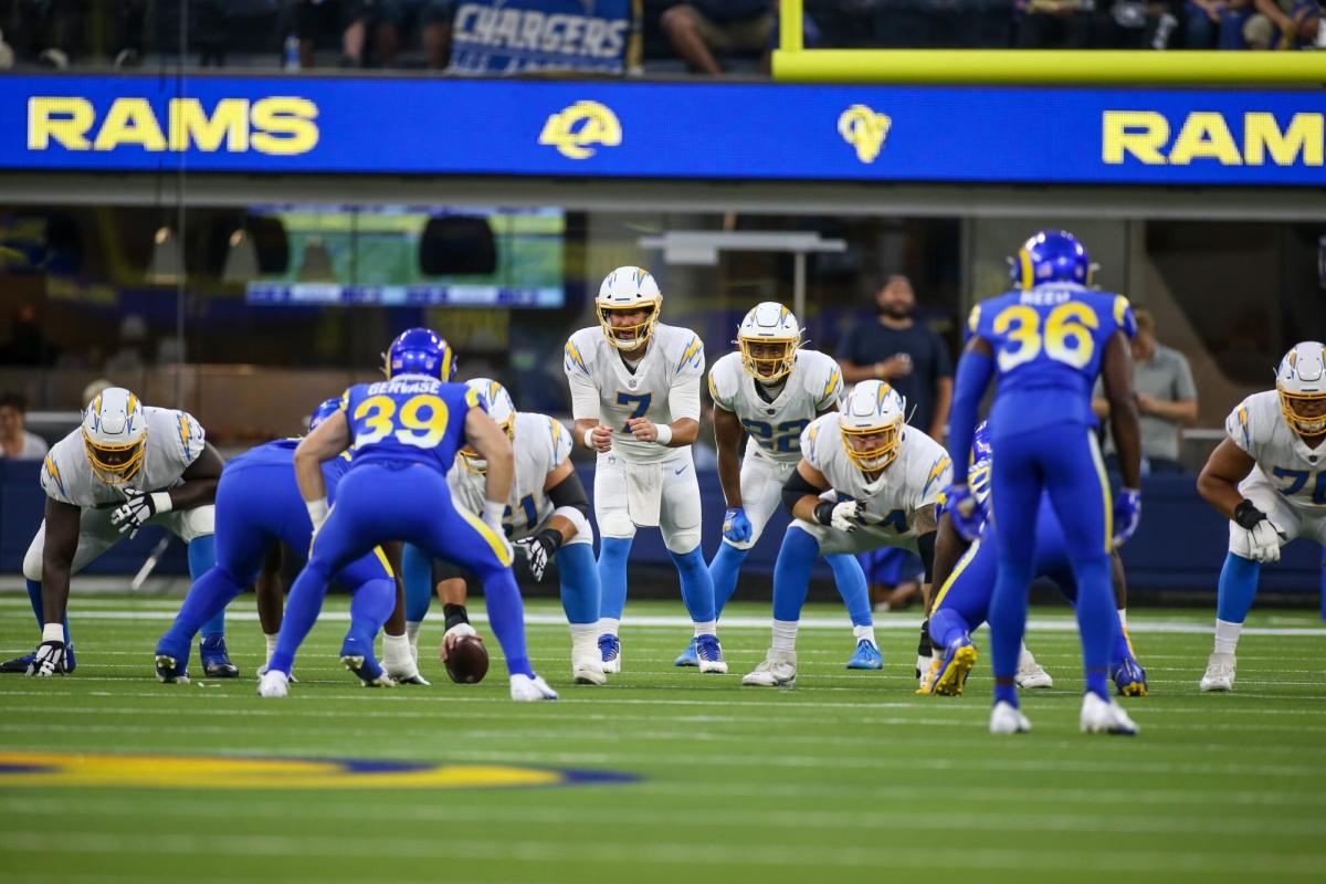 L.A. Chargers beat Rams 13-6 in SoFi Stadium's first game with fans