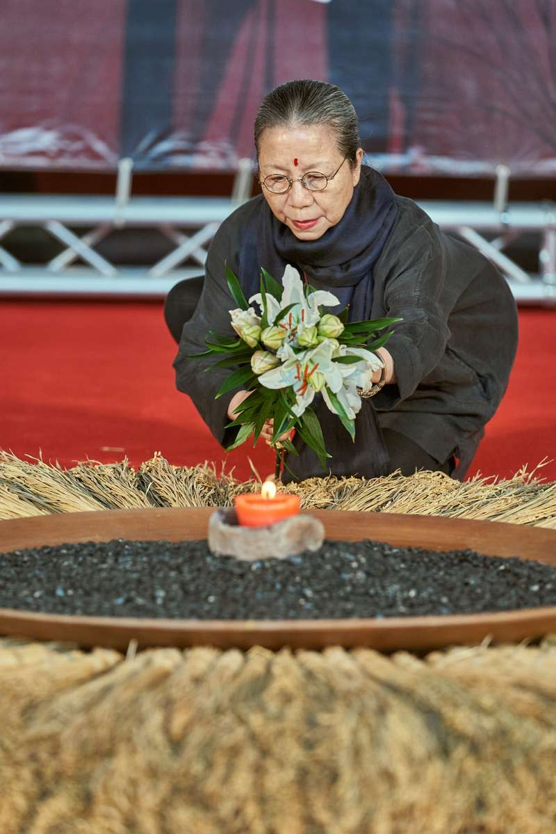 20200804-兩廳院舉辦《花神祭》宣告記者會，圖為無垢舞蹈劇場藝術總監林麗珍。（兩廳院提供）