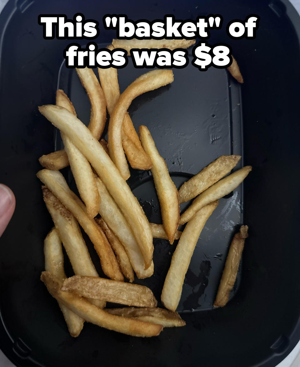 small basket of fries