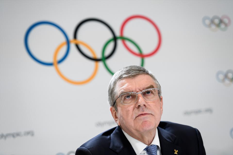 International Olympic Committee (IOC) President Thomas Bach attends a press conference closing an Olympic session in Lausanne on January 10, 2020. (Photo by FABRICE COFFRINI / AFP) (Photo by FABRICE COFFRINI/AFP via Getty Images)