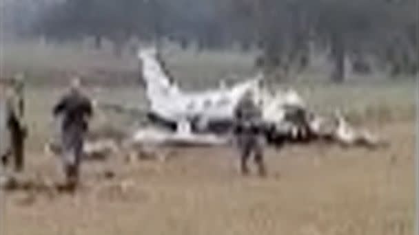 PHOTO: The scene of a plane crash in Lavaca County, Texas, on Jan. 17, 2023. (Angela Kalinec Bordovsky/Handout)