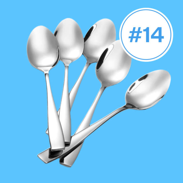 Gibson Home Abbie 4 Piece Stainless Steel Dinner Spoon Set