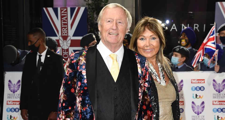 Chris Tarrant and partner Jane Bird are sharing their home with a Ukrainian family and their young baby. (Getty Images)