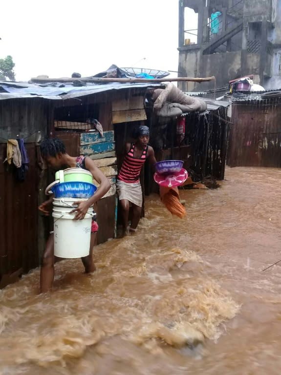 At least 300 people have been killed in the flooding and mudslides in Sierra Leone's capital Freetown