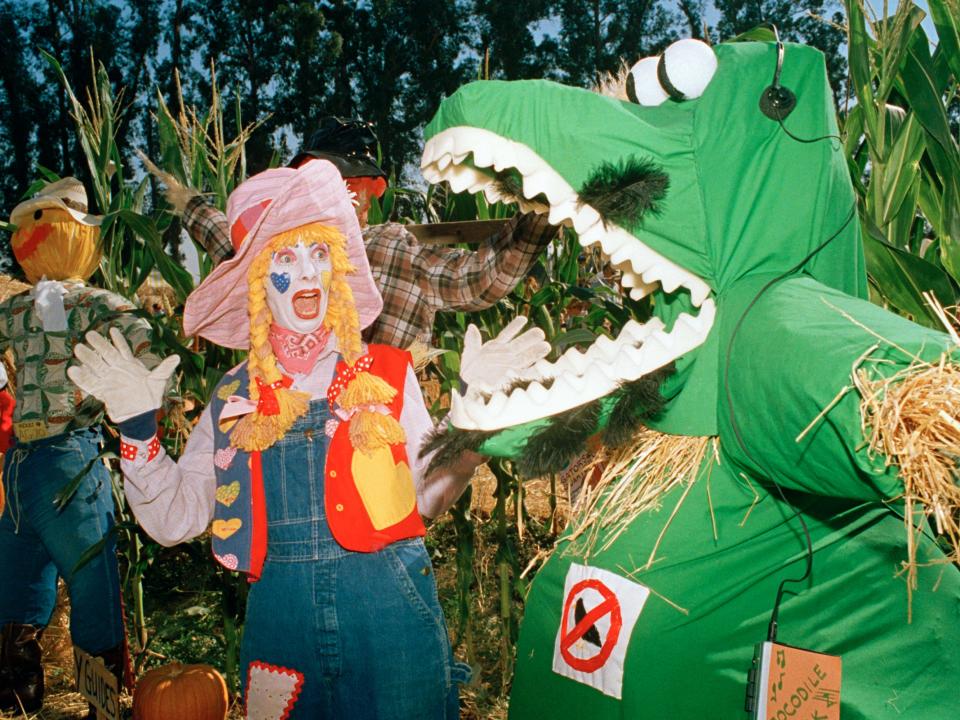 A Raggedy Ann Halloween costume in 1986.