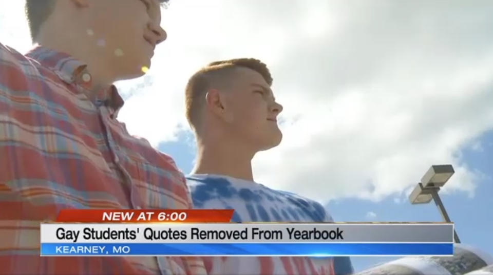 Kearney High School students Joey Slivinski, left, and Thomas Swartz. (Photo: KCTV5)