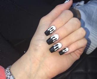 Kylie Jenner got “Kylie lip kit”-themed nails and we’re obsessed