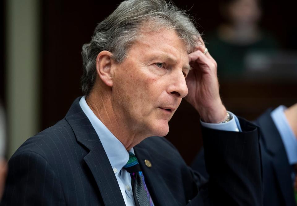 Liberal MP John McKay, chair of the Standing Committee on Public Safety and National Security, waits for the start of a meeting in Ottawa on Monday, July 15, 2019. The Trudeau government is revamping its approach to modern-day slavery, promising new legislation that caught off guard the Liberal MP who's been steering a bill on forced labour through Parliament. THE CANADIAN PRESS/Justin Tang