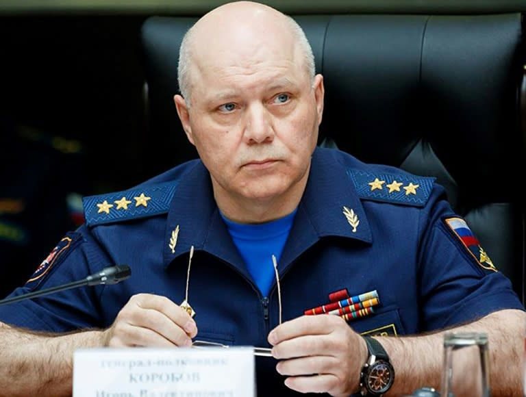 Igor Korobov, 62, had headed the defence ministry's Main Intelligence Directorate (GRU) since 2016 and was the target of US sanctions
