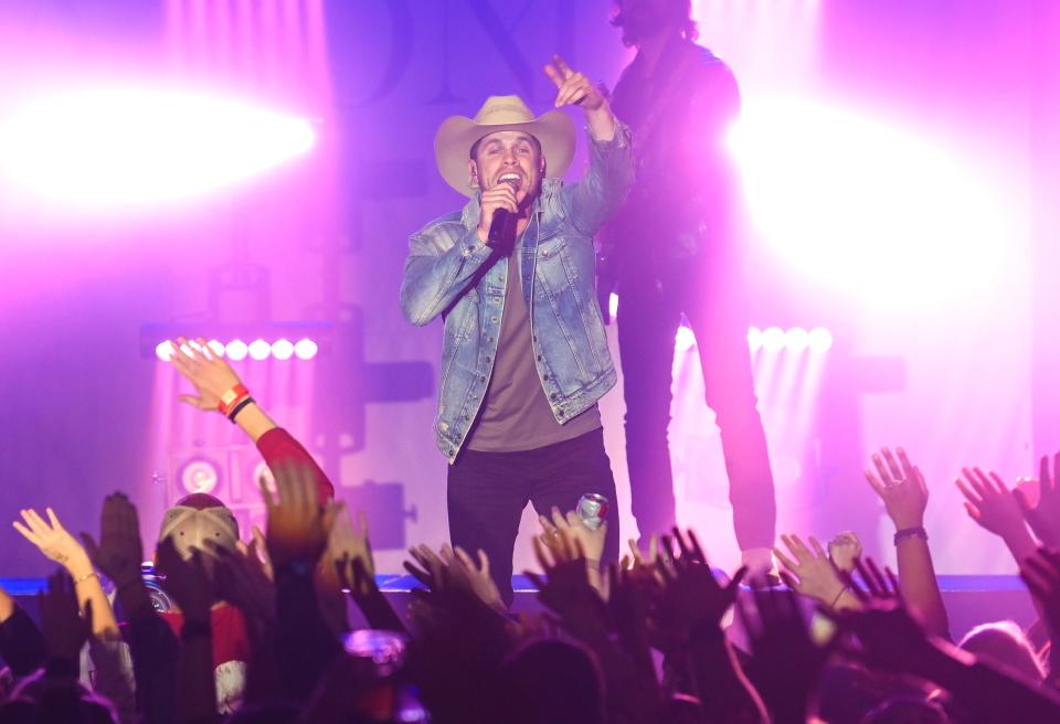 Dustin Lynch was the Academy of Country Music's 2014 top new artist of the year.