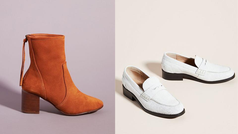 Anthropologie Cyber Monday 2020: Farylrobin Carola Ankle Boots and Liendo by Seychelles Classic Loafers