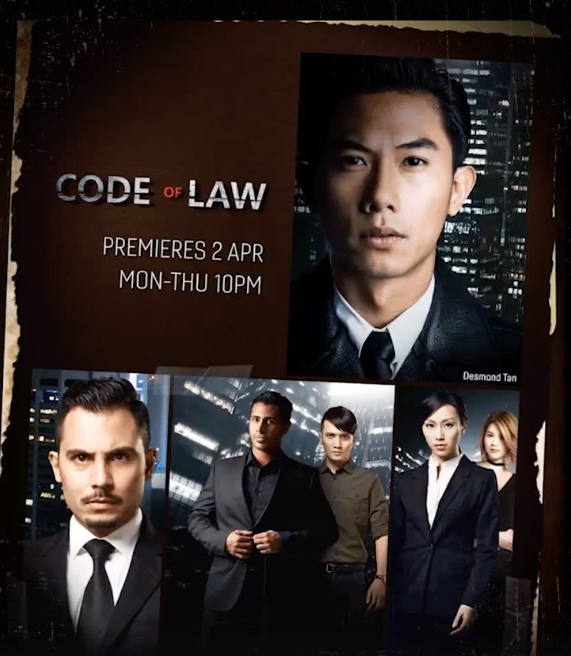 Code of Law. (Photo: Mediacorp Channel 5/Facebook video)