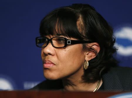 Flint, Michigan Mayor Karen Weaver addresses the media at the opening press conference of the U.S. Conference of Mayors in Washington January 20, 2016. REUTERS/Gary Cameron