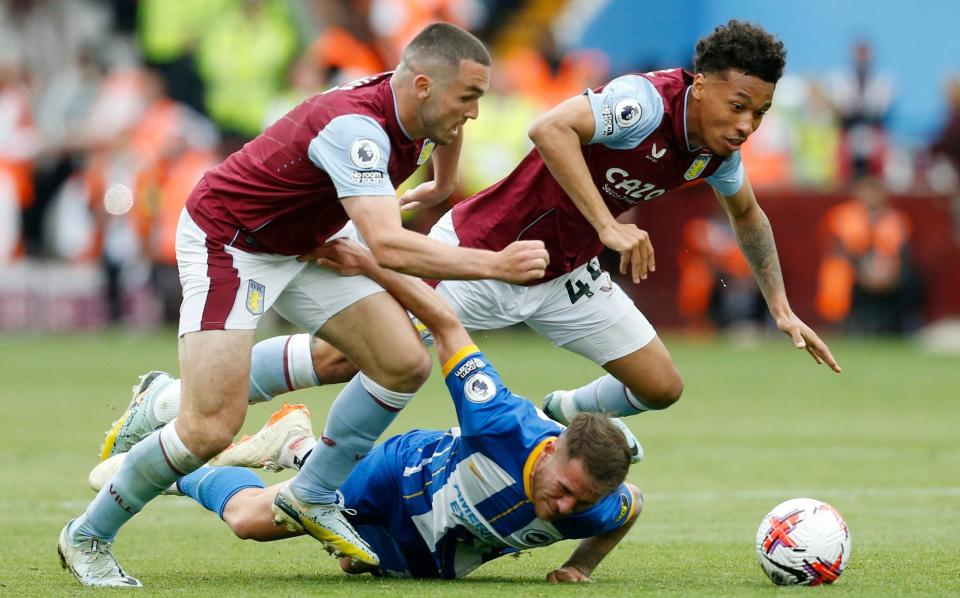 John McGinn and Boubacar Kamara knock Alexis Mac Allister out of his stride - REUTERS/Ed Sykes