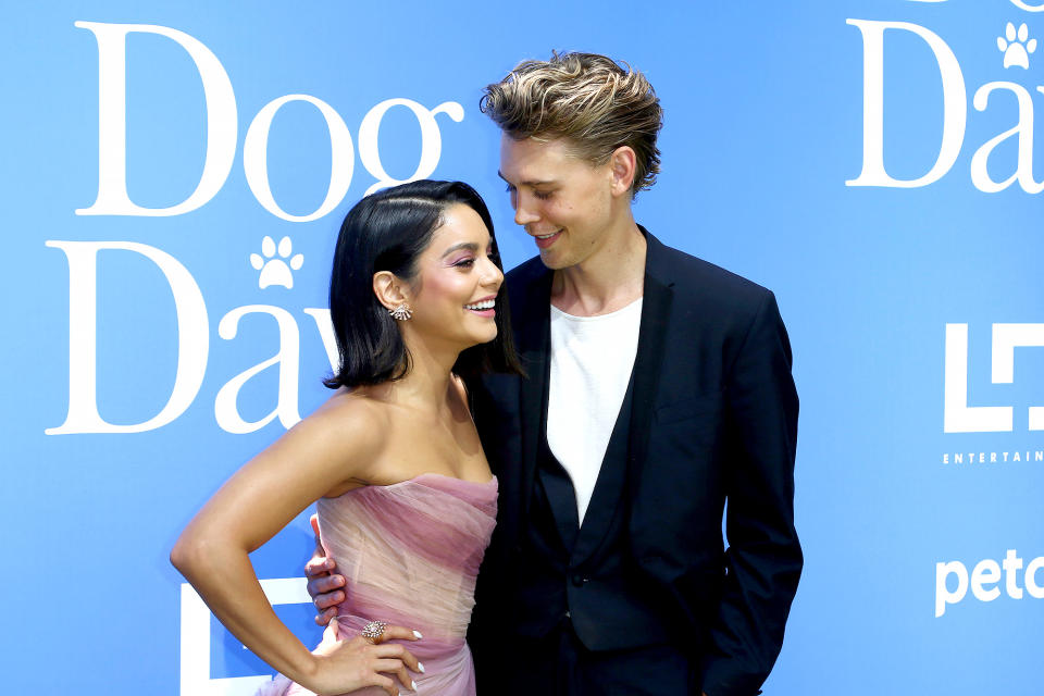 Hudgens revealed what date nights with Butler are like, telling Entertainment Tonight that they "usually don't consist of as many cameras and more clothes." She also regarded her beau as "a wonderful supporter" and called him her "rock."