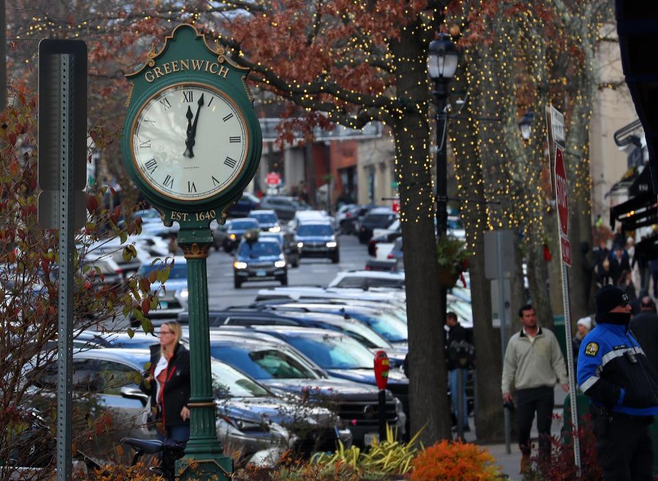 Greenwich Ave in downtown Greenwich Dec. 6, 2023.