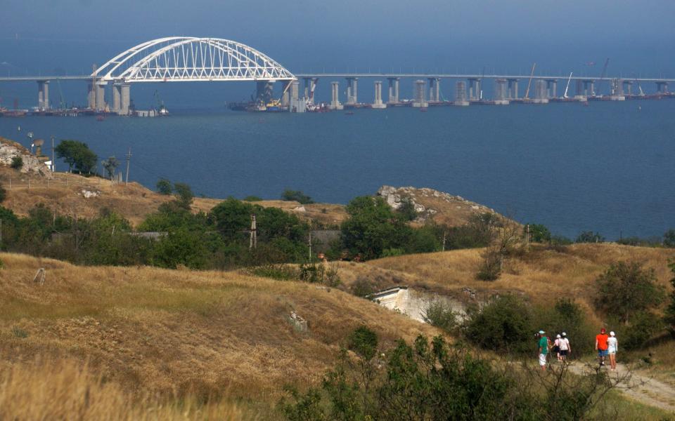 Kerch Strait Bridge, aslo known as Crimean Bridge, in Kerch, Crimea, Ukraine - Sasha Mordovets/Getty Images Europe