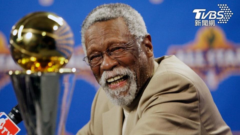 NBA傳奇中鋒比爾羅素逝世，享壽88歲。（圖／達志影像美聯社）