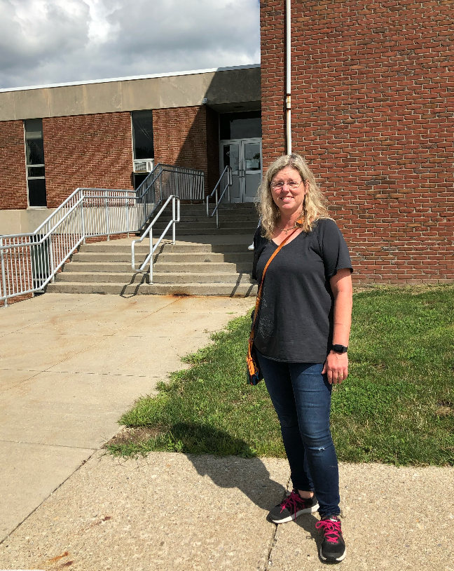 Melissa Statman on the day she cleaned out her classroom to begin a new teaching job in Pennsylvania. She has since moved to Maine.