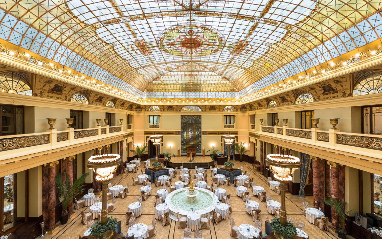 The main dining room at Metropol Hotel is a destination in its own right; past patrons include Lenin, Stalin and King Juan Carlos of Spain - ©2012, Yuri Palmin