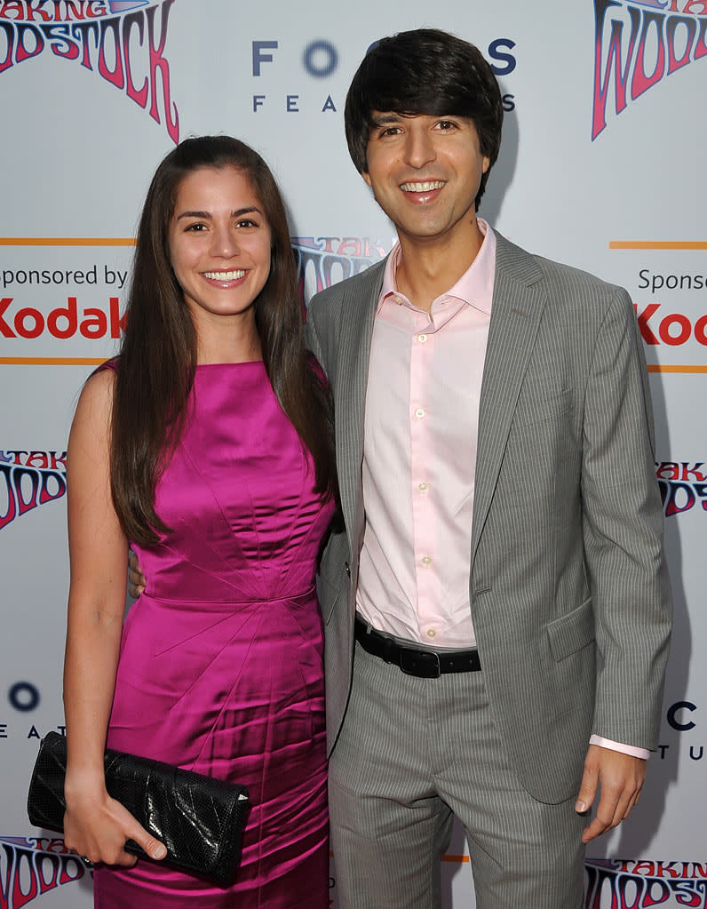 Taking Woodstock LA Premiere 2009 Rachael Beame Demetri Martin