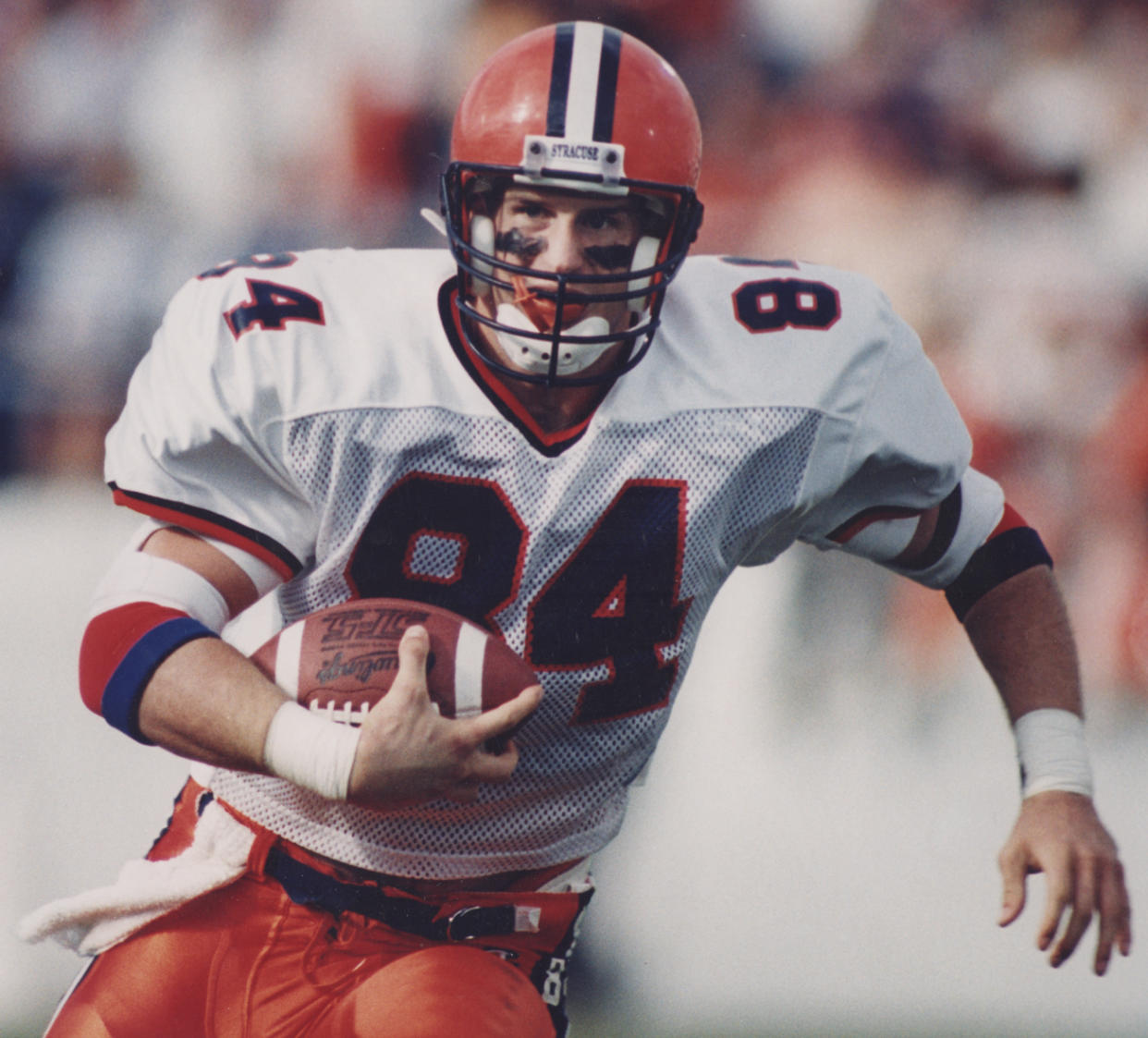 Chris Gedney made Syracuse's all-century team and was the school's color commentator for football games the past 11 seasons. (Photo courtesy of Syracuse University)