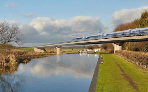 HS2 bridge - Credit: HS2