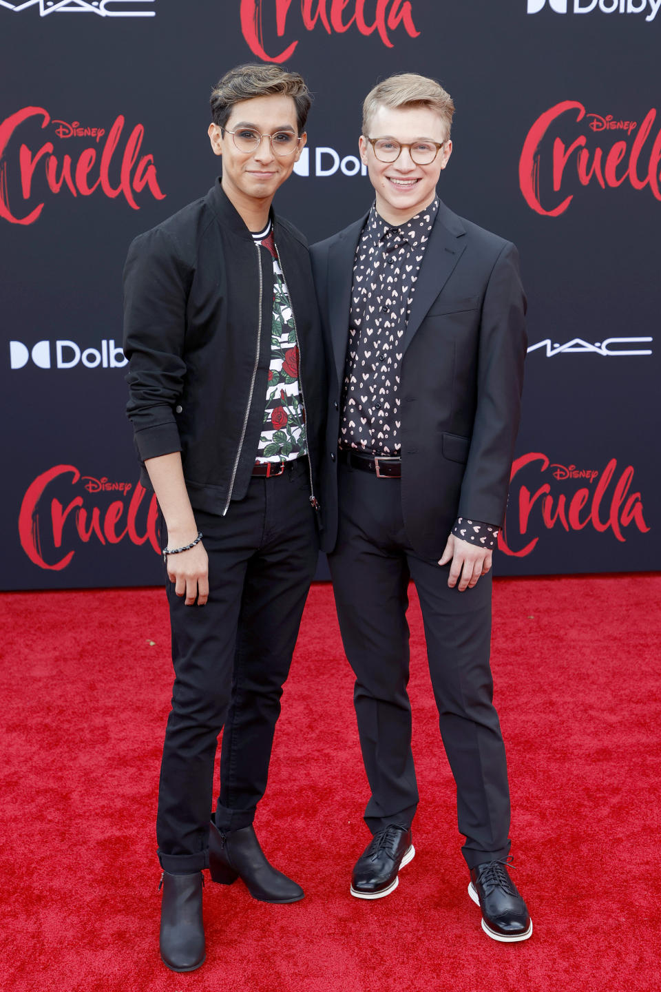 Rodriguez (left) and Serafini attend the premiere of Disney's "Cruella" in Los Angeles.  (Photo: Frazer Harrison via Getty Images)