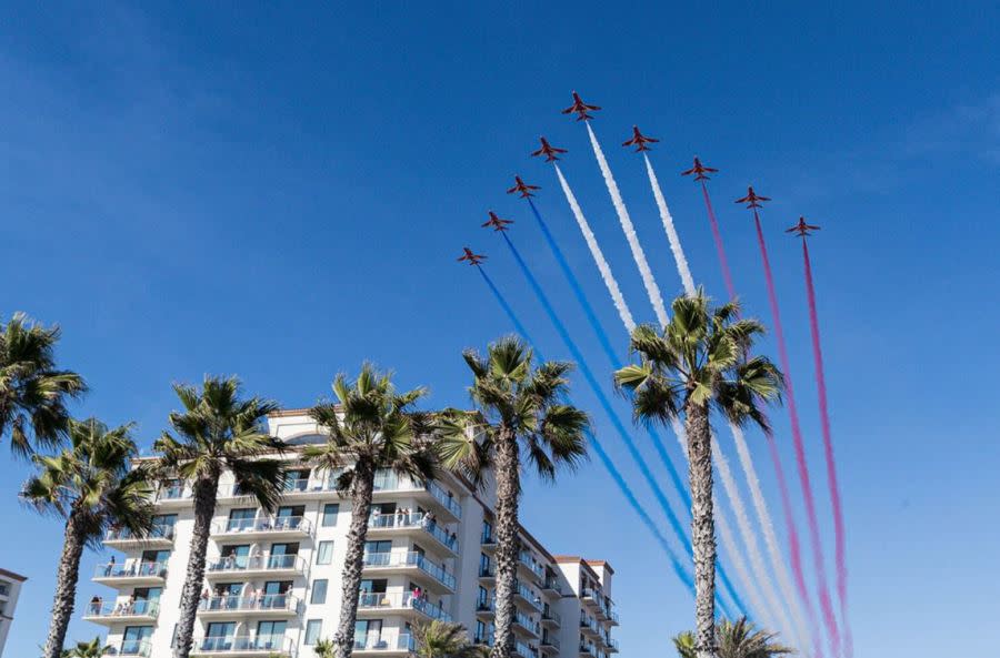 Aircraft demonstrations and performances at the Pacific Airshow in Huntington Beach. (Pacific Airshow)