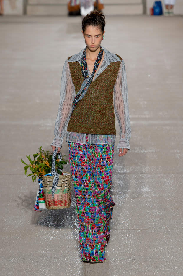 <p>A look from the Missoni Spring 2020 collection. Photo: Imaxtree</p>