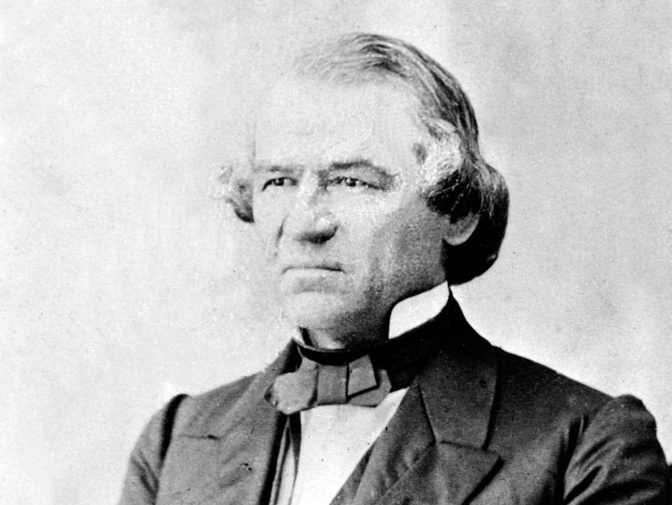 Andrew Johnson, the 17th President of the United States, was a white supremacist drunk who called for the execution of his political enemies. (Photo: ASSOCIATED PRESS)