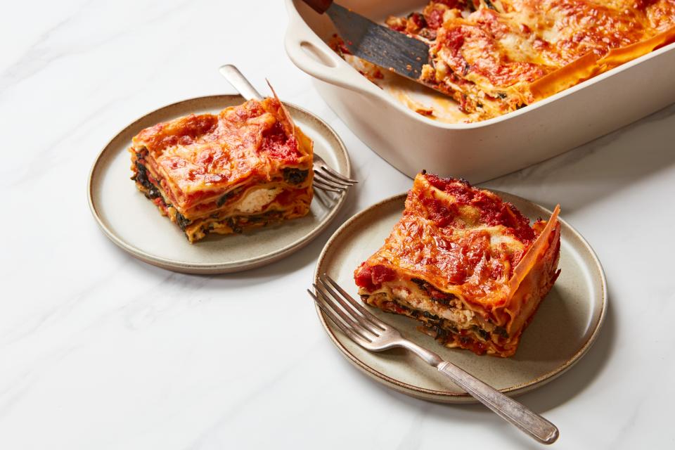 Vegetarian Lasagna With Easy Roasted Tomato Sauce