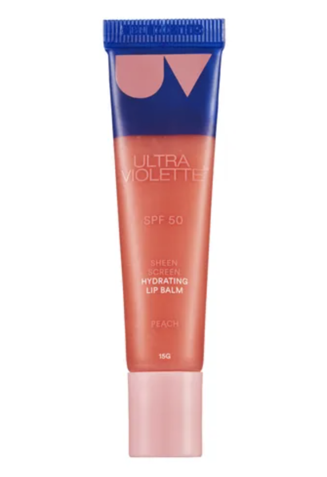 Ultra Violette, their Sheen Screen Hydrating Lip Balm SPF 50, $25