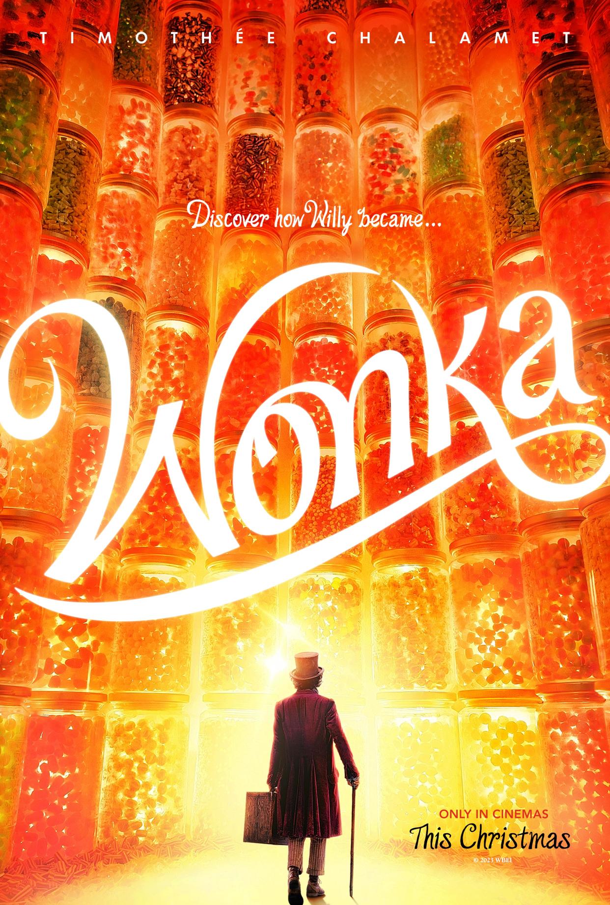 The teaser poster for Wonka. (Warner Bros.)