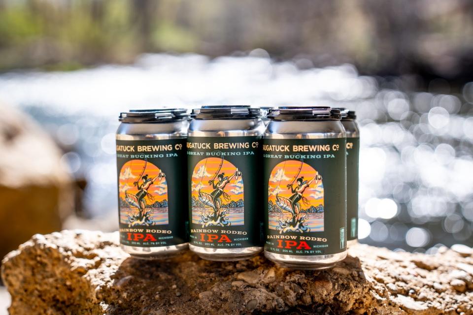 For the entire trout fishing season, which runs May-October, Saugatuck Brewing will donate to the DNR for every case sold of Rainbow Rodeo IPA.