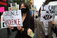 <p>Hundreds gathered at Aotea Square in Auckland CBD to speak out against Asian hate before marching along Queen Street.</p>