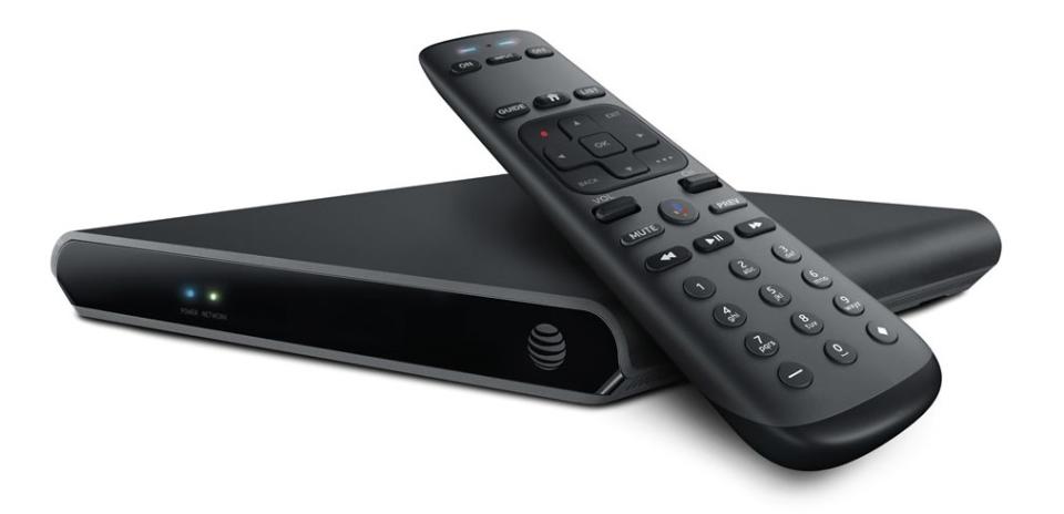 AT&T TV set-top box and remote