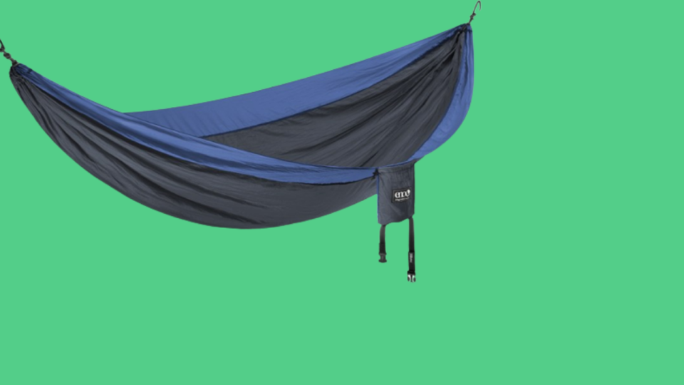 The ENO hammock will help you relaxation whether you're in the great outdoors or back home.