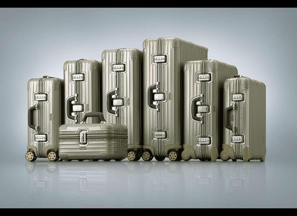 Known for the innovative cases that have become their signature, Rimowa luggage will get you far with the jet-setter in your life. My favorite collections from the brand are the <a href="http://www.neimanmarcus.com/store/catalog/prod.jhtml?itemId=prod117190080&parentId=cat35180792&masterId=cat16130953&index=2&cmCat=cat000000cat000553cat17640731cat16130953cat35180792" target="_hplink">Salsa Air</a> and <a href="http://www.neimanmarcus.com/store/catalog/prod.jhtml?itemId=prod119380038&parentId=cat35180792&masterId=cat16130953&index=8&cmCat=cat000000cat000553cat17640731cat16130953cat35180792" target="_hplink">Salsa Deluxe</a>.