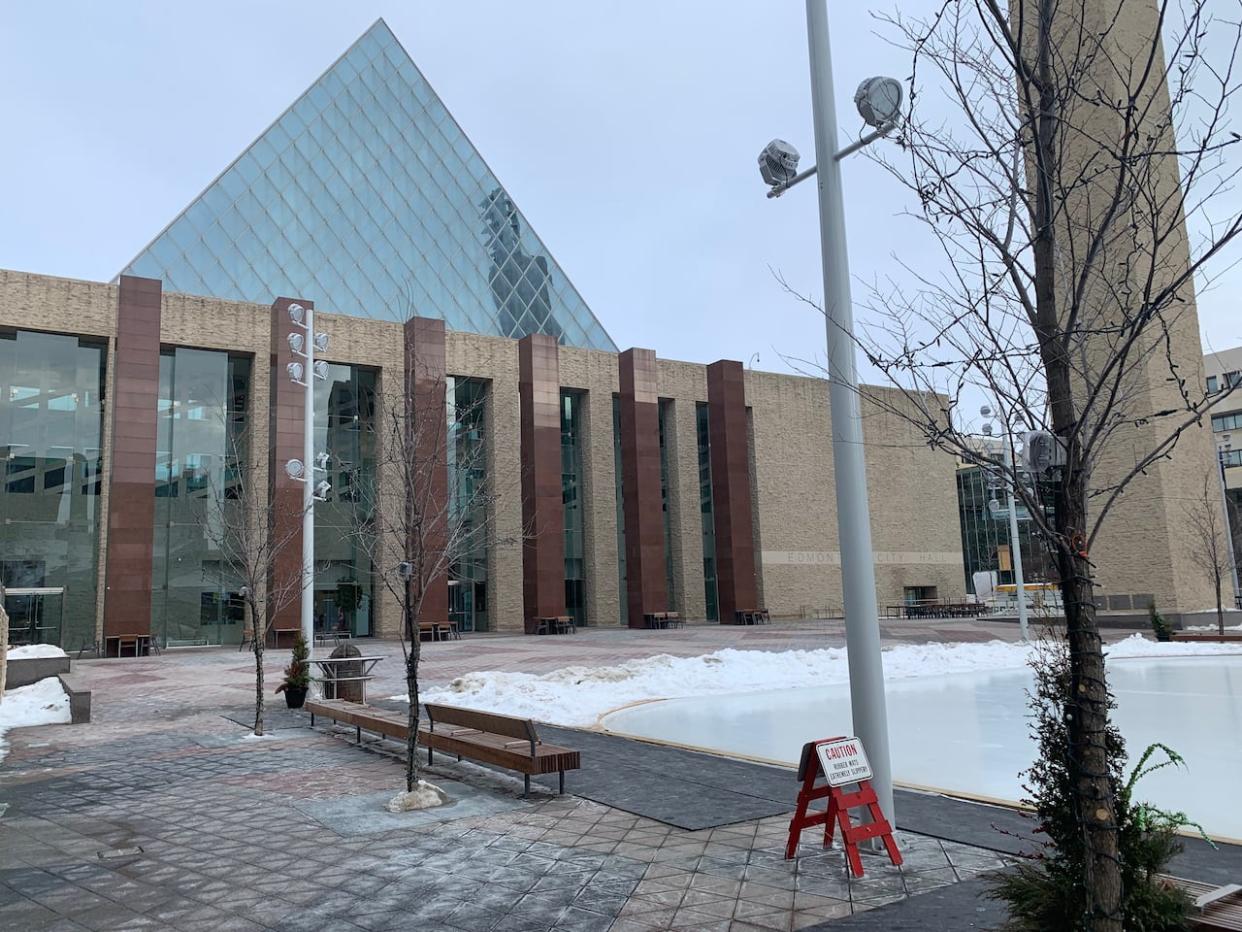 Funding to Edmonton Heritage Council, Sports Council, the paper waste calendar, and tree pick-up are on list of potential cuts.  (Natasha Riebe/CBC - image credit)