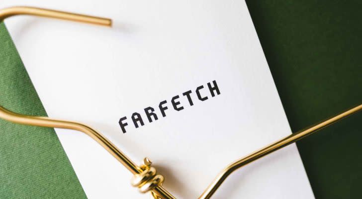 farfetch (FTCH) logo next to a hanger