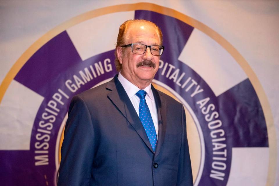 Honoree Jon Lucas, former general manager of the IP Casino Resort Spa, poses for a portrait at the Mississippi Gaming and Hospitality Association Hall of Fame Gala at the Beau Rivage in Biloxi on Thursday, June 27, 2024. Lucas was inducted into the Hall of Fame at the event.