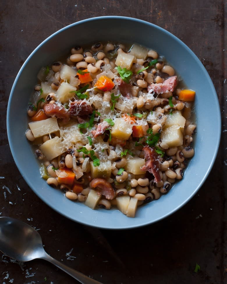 Ham, Black-Eyed Pea and Idaho Potato Soup